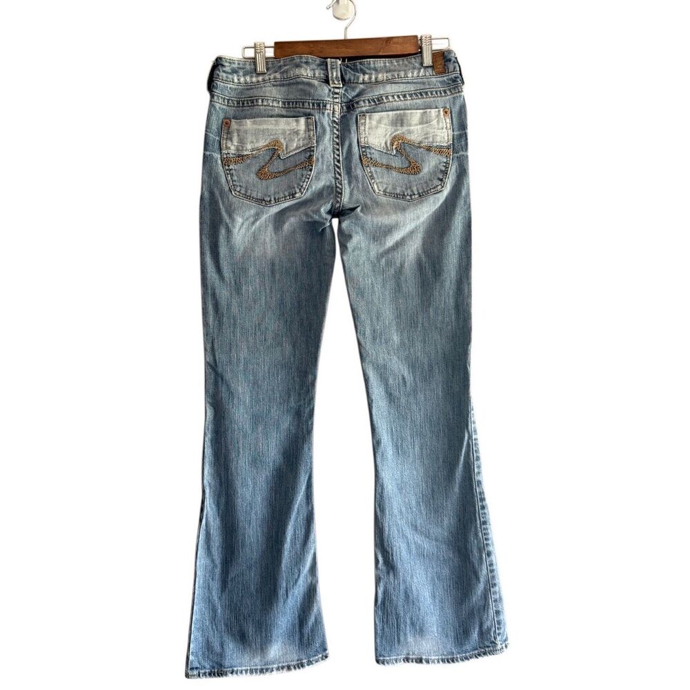 Vtg Silver Jeans Tuesday Y2K Low‎ Rise Flare Leg Bootcut Western Stretch Size 29